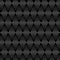 Elegant black and white seamless rhombuses pattern with floral decoration and creative design