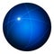Elegant blank blue glossy web button