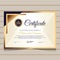 Elegant blue and gold diploma certificate template.