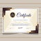 Elegant blue and gold diploma certificate template.