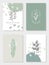 Elegant Botanical Design Card Templates