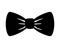 Elegant bowtie accessory icon