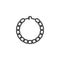 Elegant bracelet outline icon