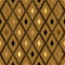 Elegant Bronze Rhombus Geometric Seamless Pattern