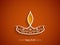 Elegant brown color happy Diwali background design