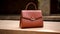 Elegant Brown Handbag With Meticulous Craftsmanship