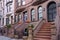 Elegant brownstone townhouses