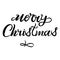 Elegant Brush Painted Merry Christmas Lettering for Your Web Design