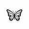 Elegant Butterfly Logo In Americana Iconography Style