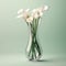 Elegant calla lilies in a tall vase. Mother\\\'s Day Flowers Design concept