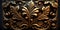 Elegant Carved Wood and Metal Interior Decor Texture.