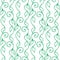 Elegant celtic swirl seamless vector pattern background. Modern stylized floral green white backdrop. Hand drawn