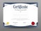 Elegant certificate template. Business certificate formal theme.