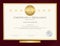 Elegant certificate template for excellence, achievement