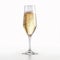 Elegant Champagne Flute On White Background