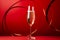Elegant champagne glass to celebrate the new year\\\'s eve