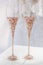 Elegant Champagne Glasses for Bride and Groom