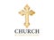 Elegant Christian Church Logo with Cross