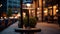 Elegant Cityscape: Modern Lamp Illuminating London Sidewalk