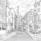 Elegant Cityscapes Coloring Book