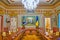 The elegant Classical Meeting Room of Mariinskyi Palace, on June 25 in Kyiv, Ukraine