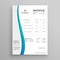 Elegant clean business invoice professional template