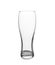 Elegant clean empty beer glass isolated on white