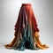 Elegant Colored Skirt With Flowing Surrealism - Contemporary Middle Eastern And North African Art
