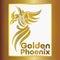 Elegant and cool golden phoenix