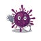 An elegant coronavirus kidney failure in a Doctor Cartoon character with tools
