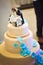 Elegant cream wedding cake