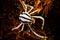 elegant crinoid squat lobster