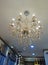 Elegant crystal chandelier