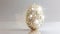Elegant Crystal-Studded Easter Egg on a Minimalist Backdrop
