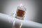 Elegant crystal whiskey decanter