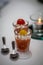 Elegant Culinary Trio: Verrine Appetizers and Candle Ambiance