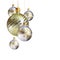 Elegant decorative isolated christmas baubles.