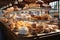 Elegant dessert table with French pastries.