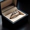 Elegant Diamond Engagement Ring Displayed in a Luxury Box. Generative ai