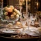 Elegant Dining Setup for Gourmet Feast