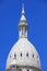 Elegant dome of Michigan state Capitol building in Lansing city
