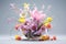 Elegant Easter centerpiece featuring a bouquet