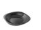 Elegant empty black dinner plate