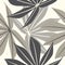 Elegant endless pattern with tropical leaves