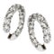 Elegant expensive diamond hoop earrings