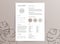 Elegant feminine CV resume template - elegant stylish design -