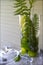 Elegant Fern and Lime Table Decoration