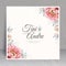 Elegant floral frame wedding card theme