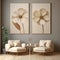 Elegant Floral Paintings For A Captivating Living Room