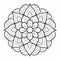 Elegant Flower Mandala Coloring Page For Adults